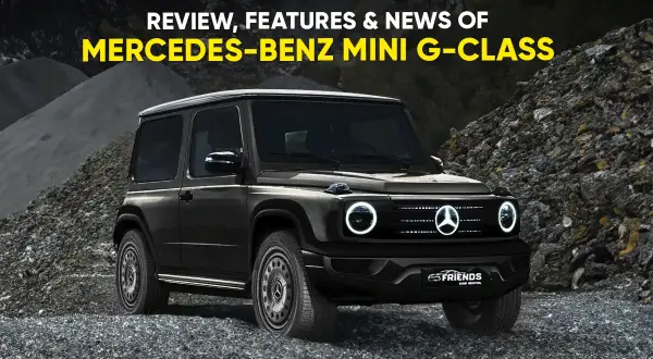 Schwarzer Mini G-Klasse Mercedes im Gelände.