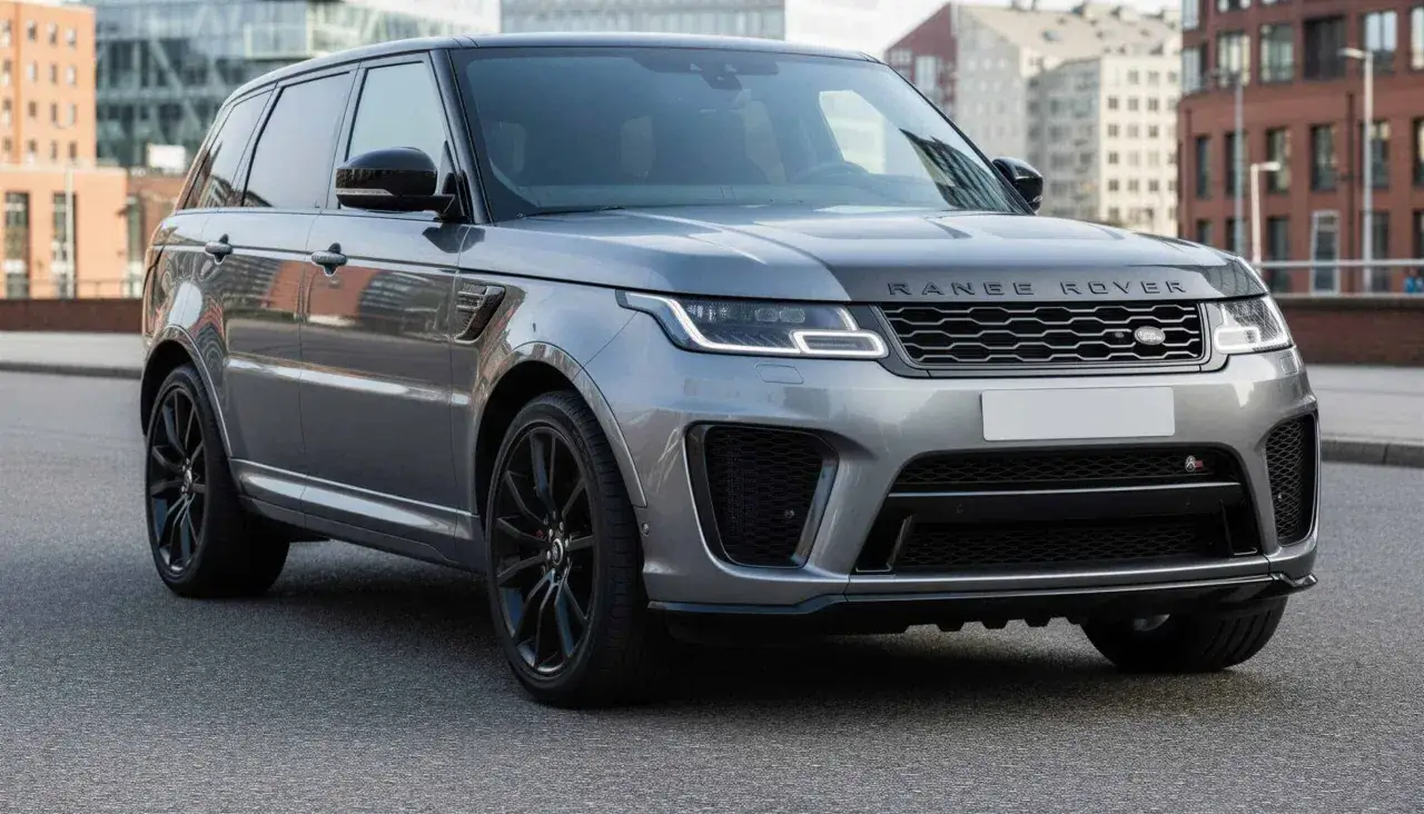 Grauer Range Rover Sport, bereit f&uuml;r Ihr n&auml;chstes Abenteuer. Jetzt Range Rover Sport mieten und Luxus erleben!